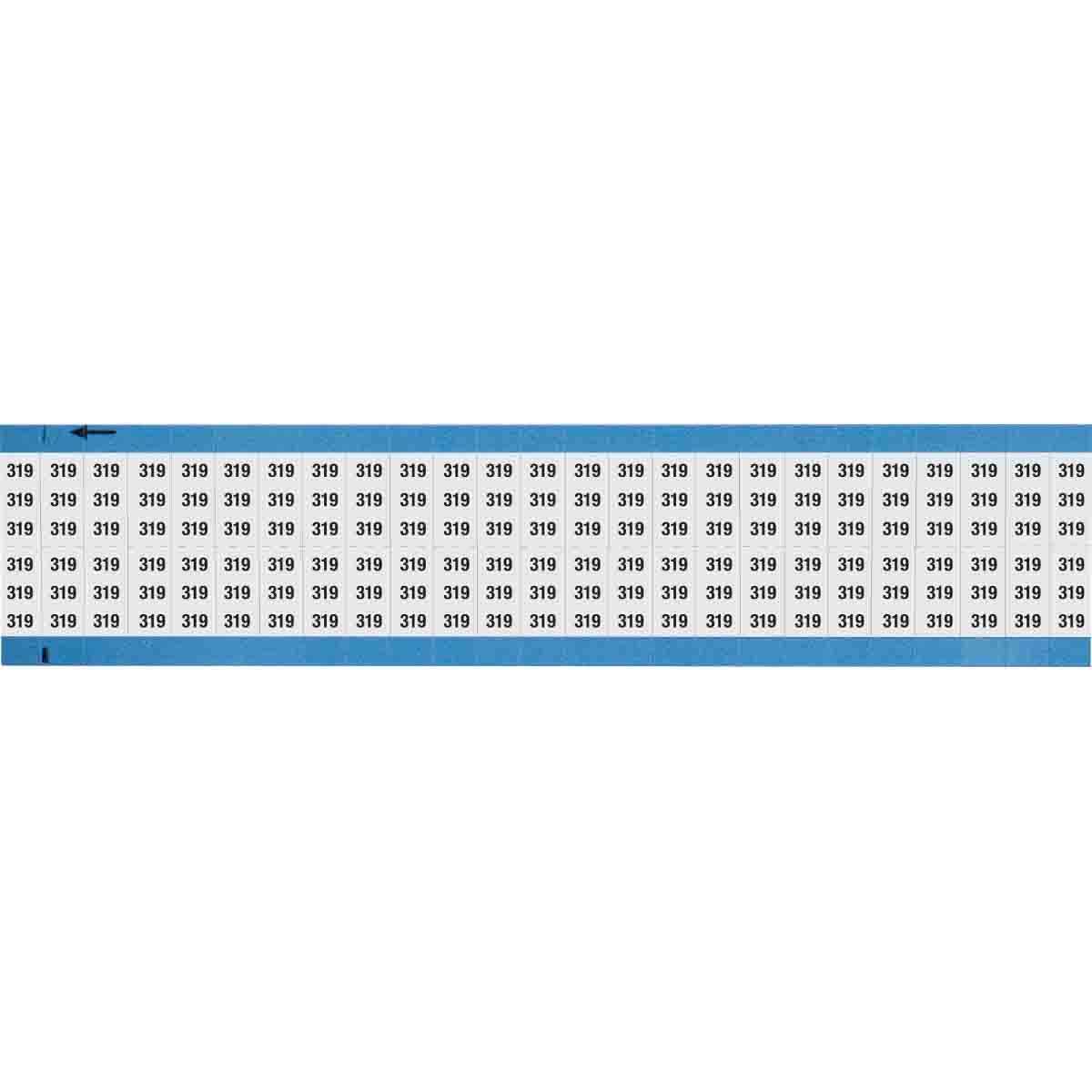 WM-319-SC-PK Wire Marker 0.75in H x 0.36in W, 319