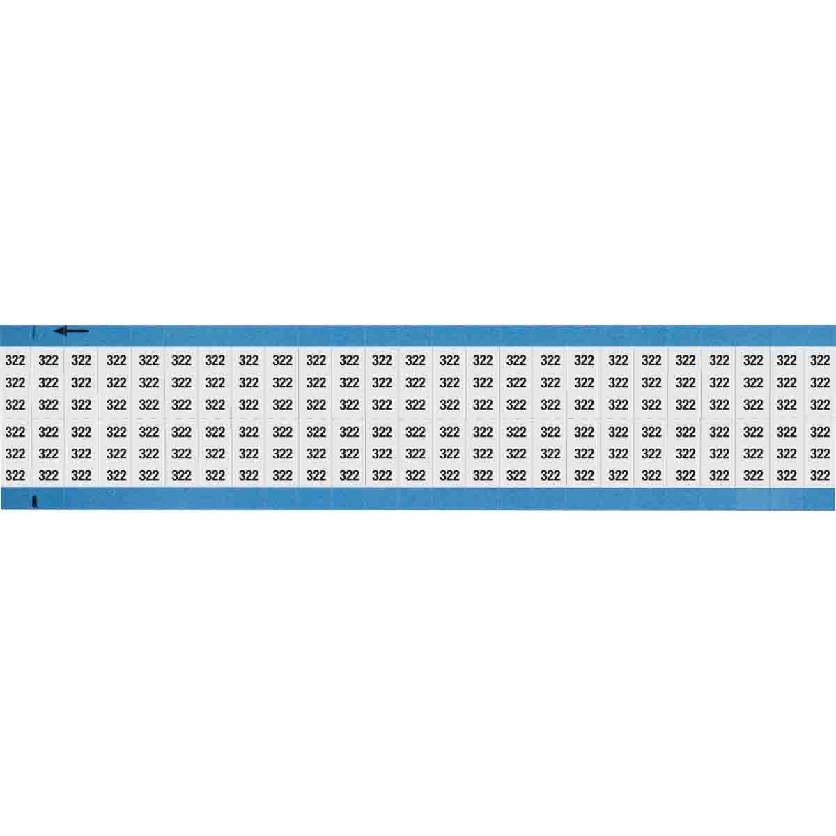 WM-322-SC-PK Wire Marker 0.75in H x 0.36in W, 322
