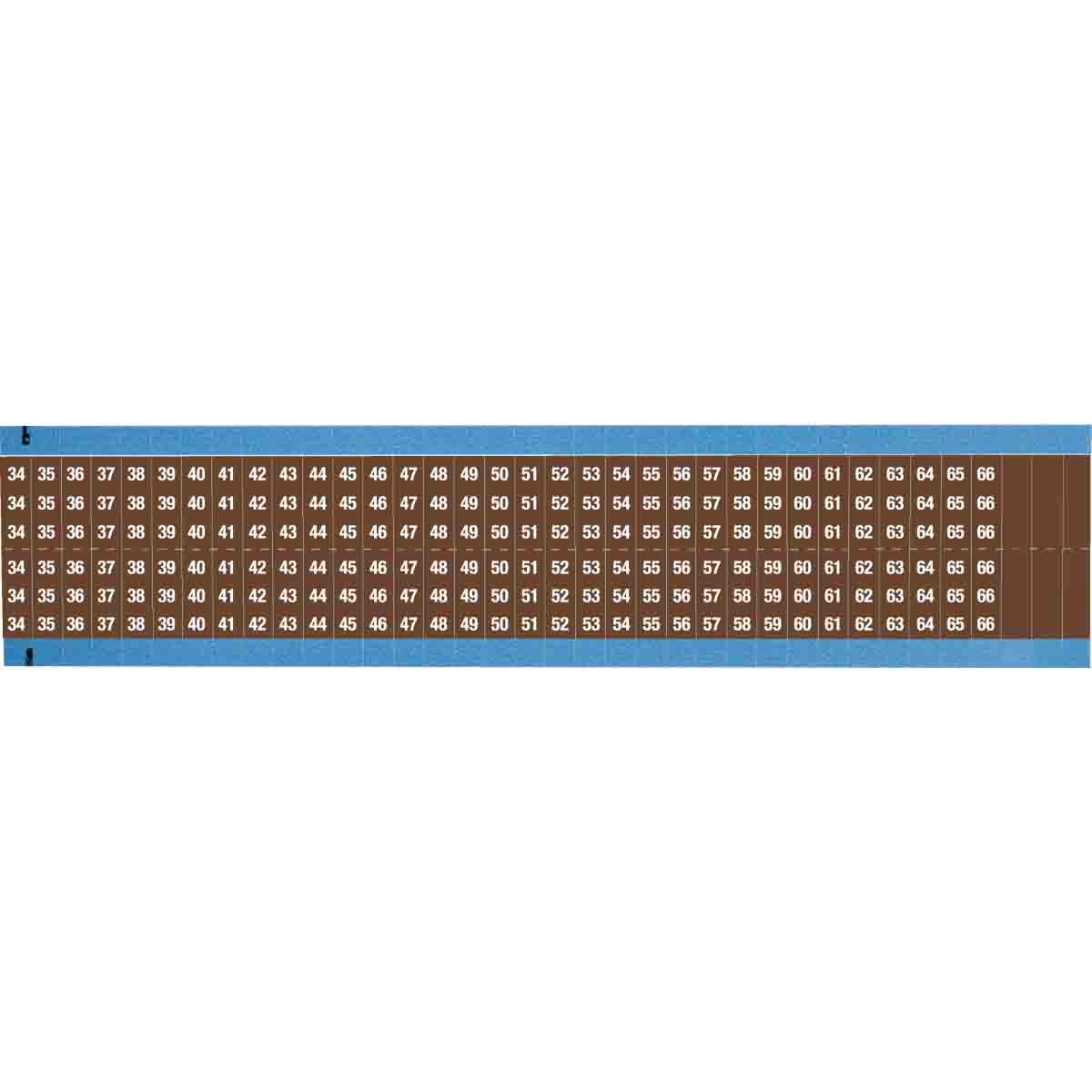 WM-34-66-BR-SC-PK Wire Marker 0.75in H x 0.27in W, 34 to 66