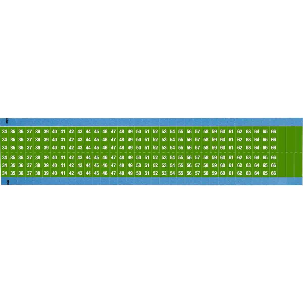 WM-34-66-GR-SC-PK Wire Marker 0.75in H x 0.27in W, 34 to 66