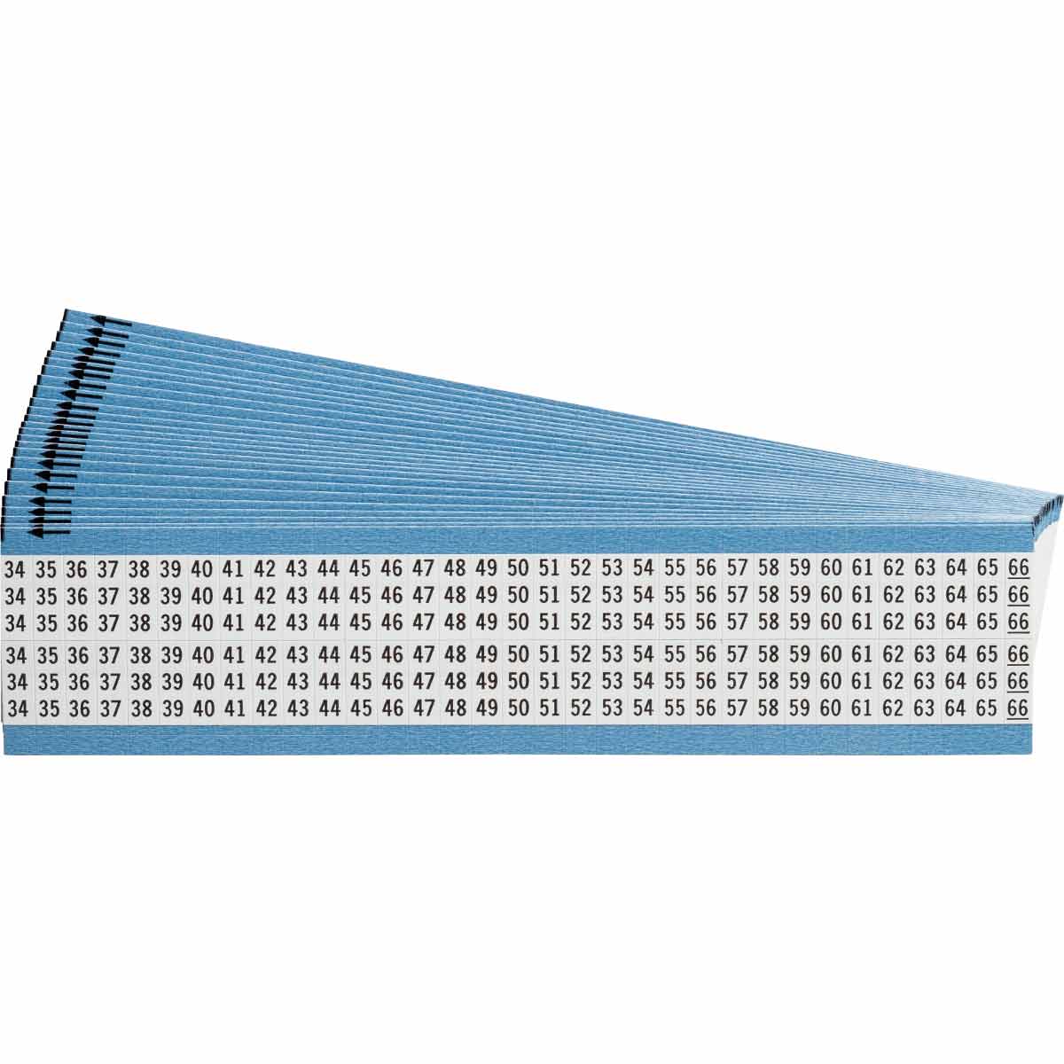 WM-34-66-SC-PK Wire Marker 0.75in H x 0.27in W, 34 to 66