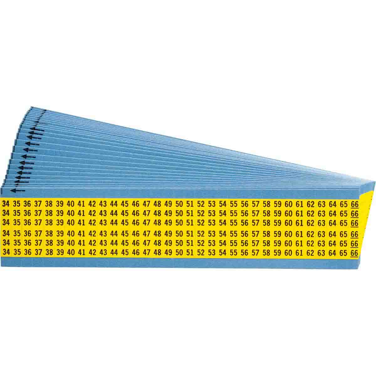 WM-34-66-YL-PK Wire Marker 1.5in H x 0.5in W, 34 to 66