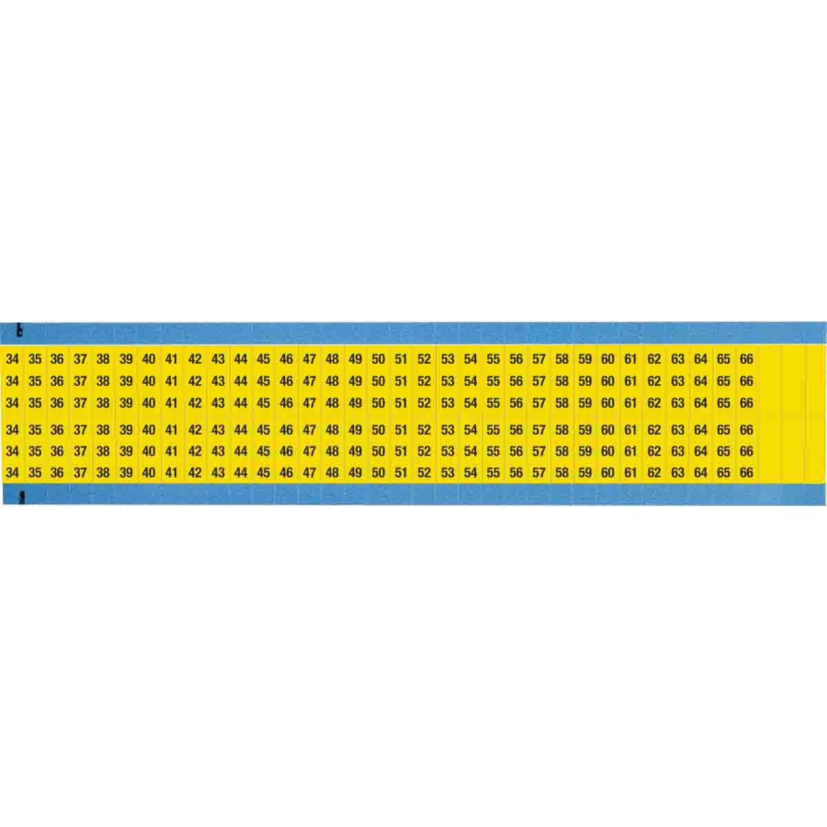WM-34-66-YL-SC-PK Wire Marker 0.75in H x 0.27in W, 34 to 66