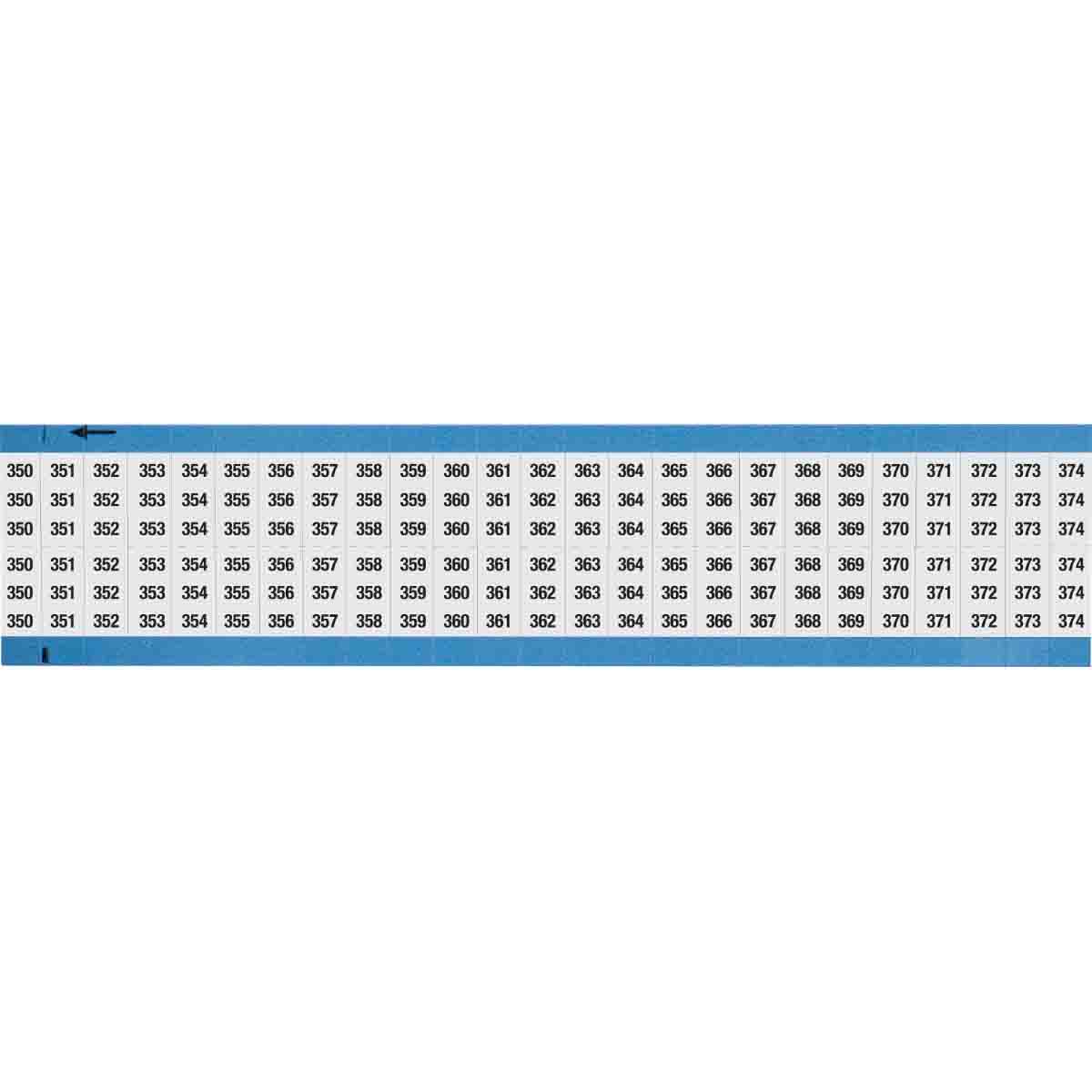 WM-350-374-SC-PK Wire Marker 0.75in H x 0.36in W, 350-374