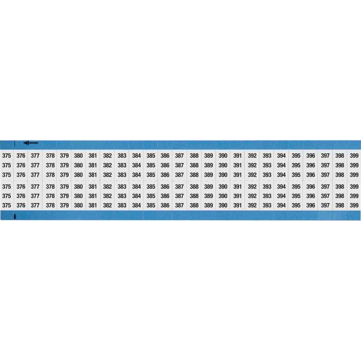 WM-375-399-SC-PK Wire Marker 0.75in H x 0.36in W, 375-399