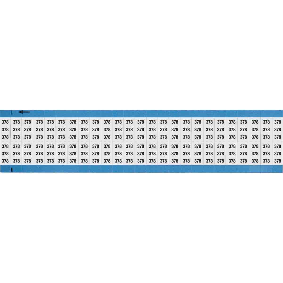 WM-378-SC-PK Wire Marker 0.75in H x 0.36in W, 378