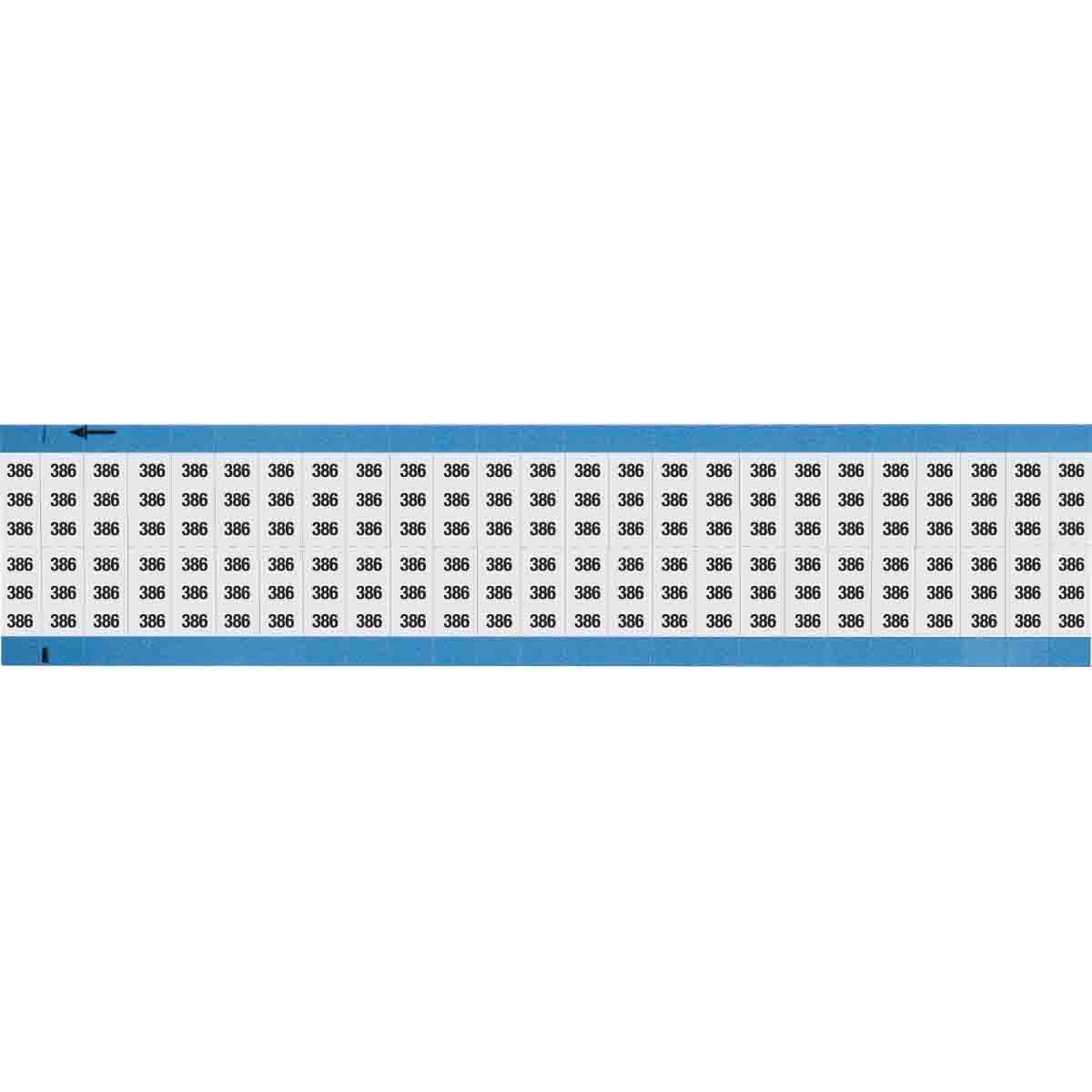 WM-386-SC-PK Wire Marker 0.75in H x 0.36in W, 386