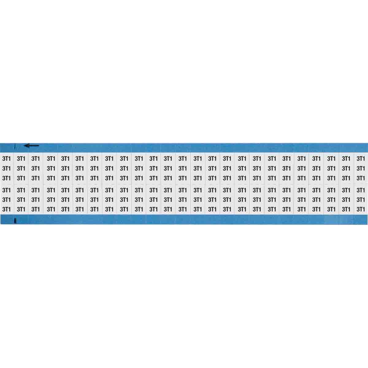 WM-3T1-SC-PK Wire Marker 0.75in H x 0.36in W, 3T1