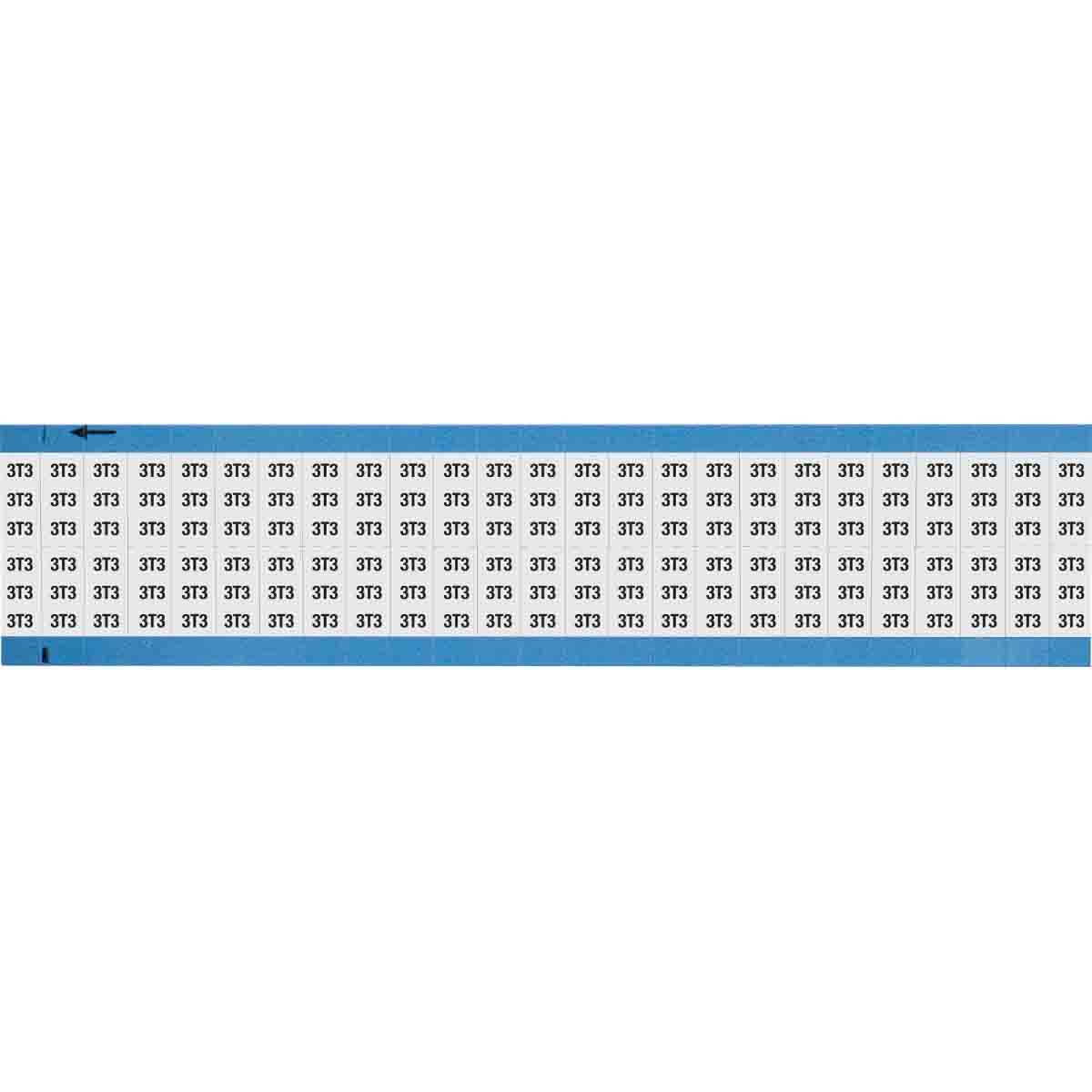 WM-3T3-SC-PK Wire Marker 0.75in H x 0.36in W, 3T3