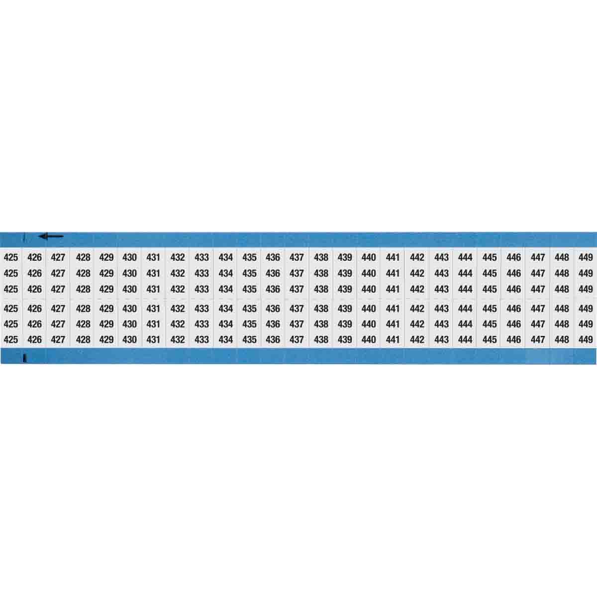 WM-425-449-SC-PK Wire Marker 0.75in H x 0.36in W, 425-449