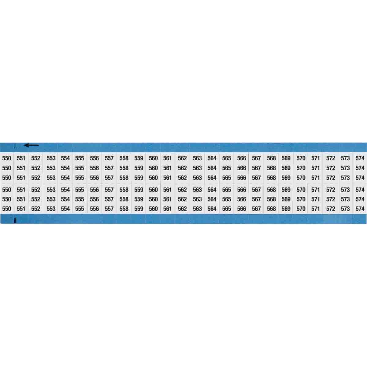WM-550-574-SC-PK Wire Marker 0.75in H x 0.36in W, 550-574