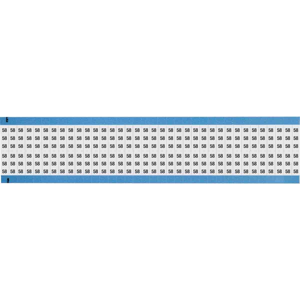 WM-58-SC-PK Wire Marker 0.75in H x 0.25in W, 58