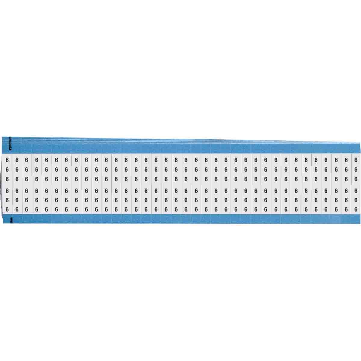 WM-6-VP Wire Marker 1.5in H x 0.25in W, 6