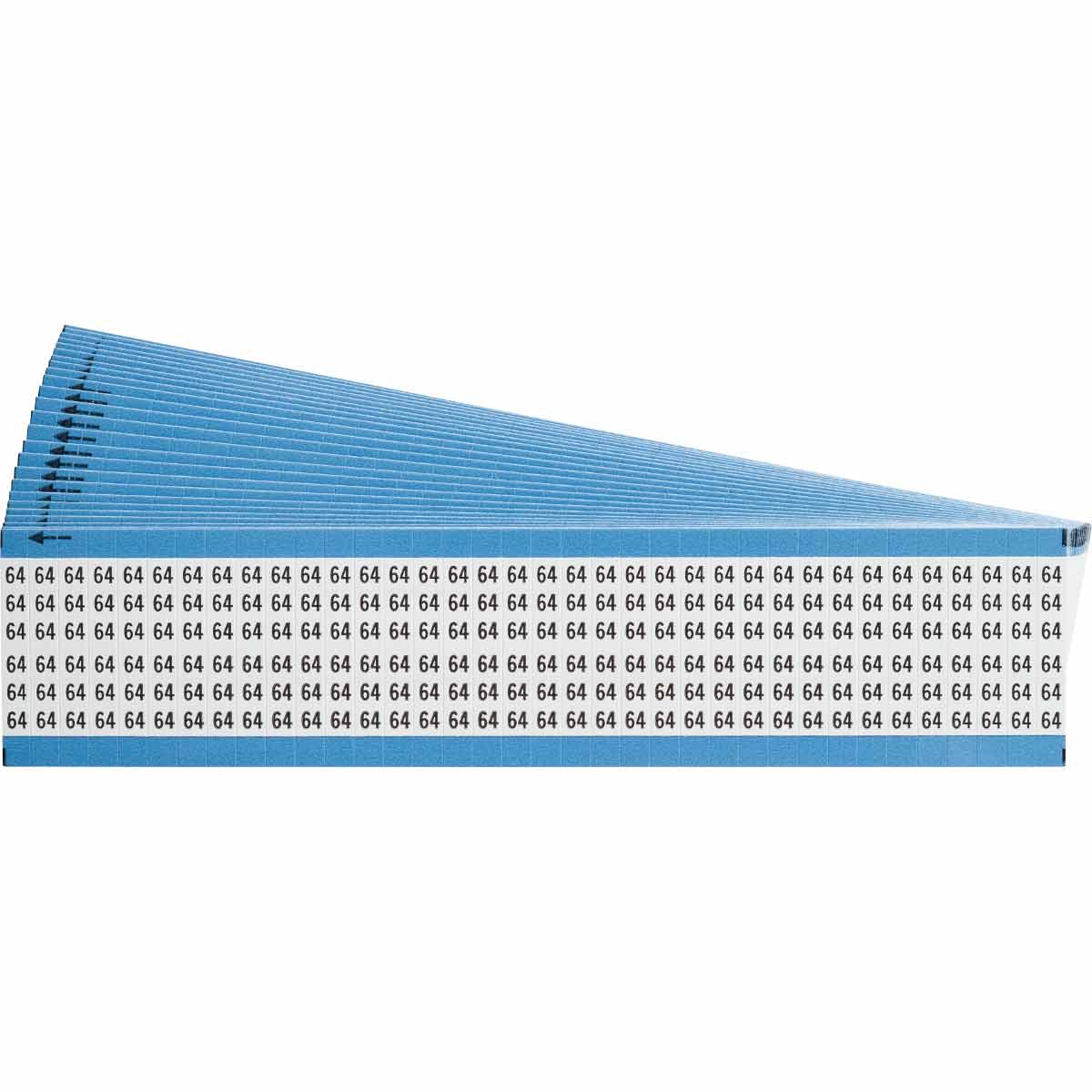 WM-64-PK Wire Marker 1.5in H x 0.25in W, 64
