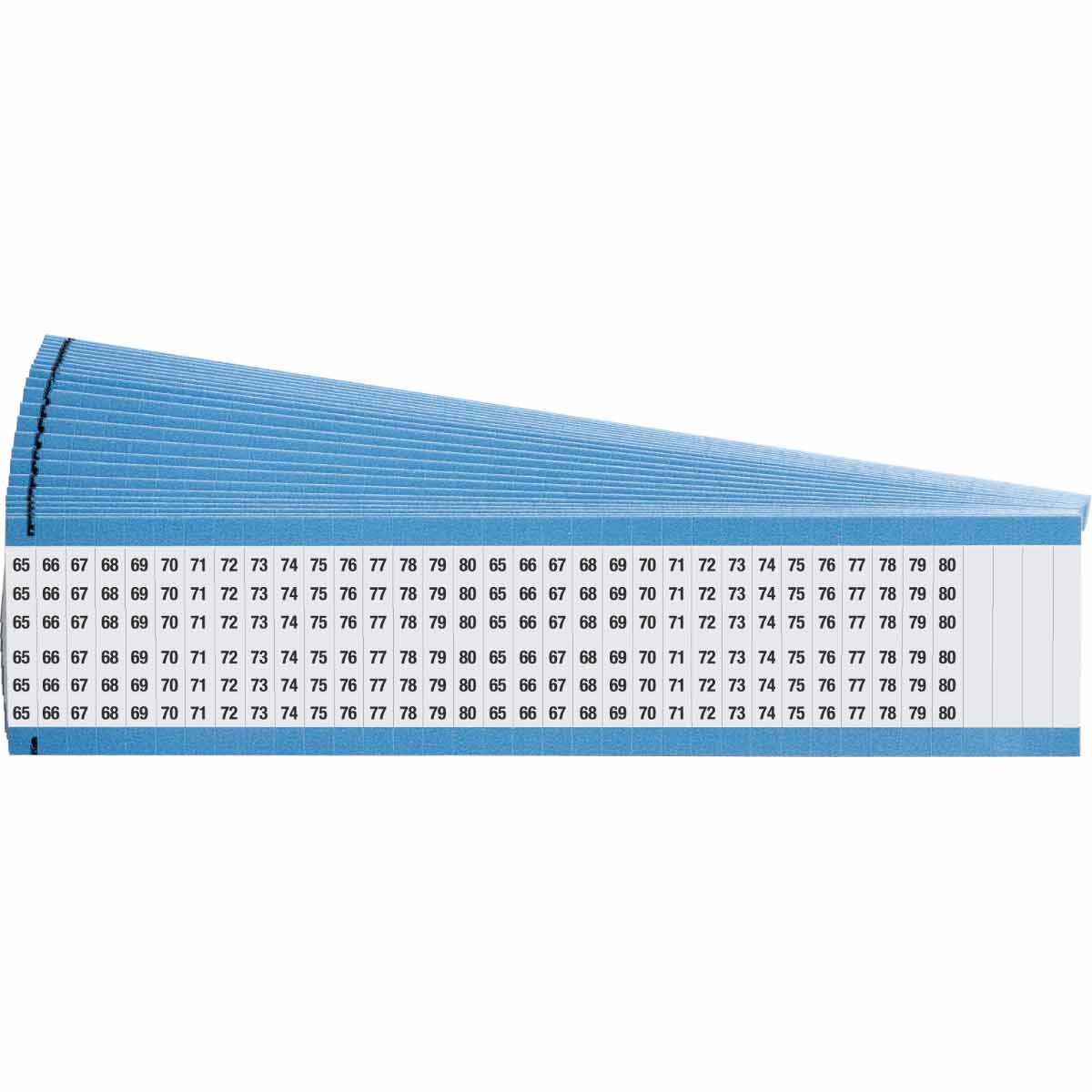WM-65-80-DC-PK Wire Marker 1.5in H x 0.5in W, 65 to 80