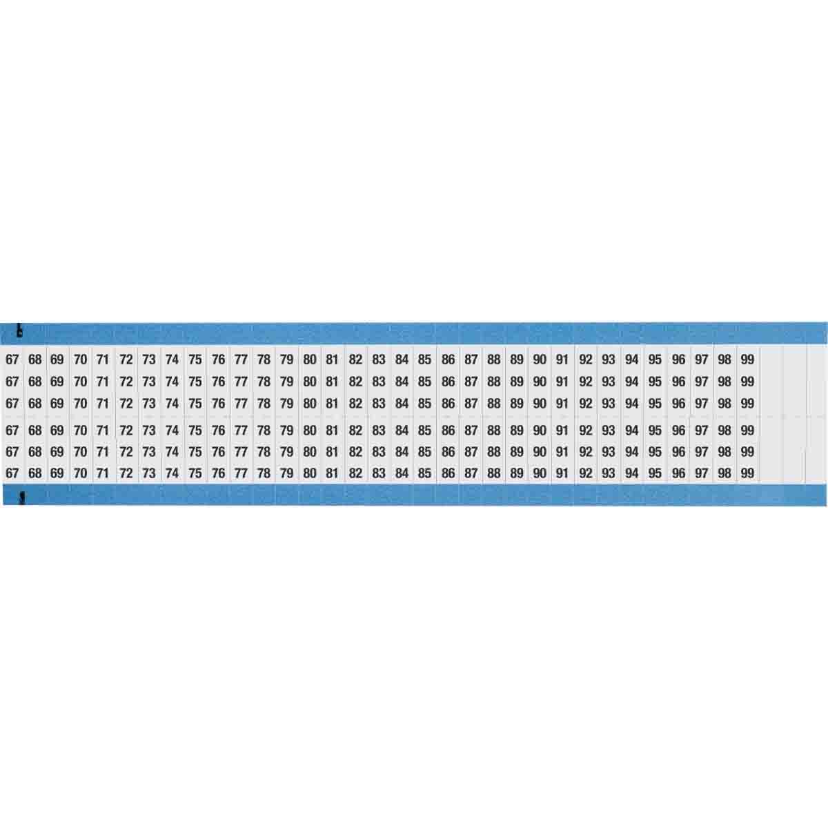 WM-67-99-BK-SC-PK Wire Marker 0.75in H x 0.27in W, 67 to 99