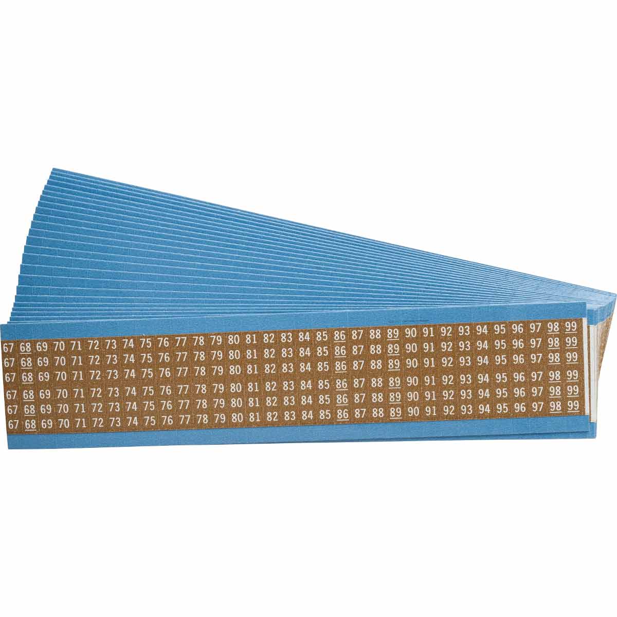 WM-67-99-BR-PK Wire Marker 1.5in H x 0.5in W, 67 to 99