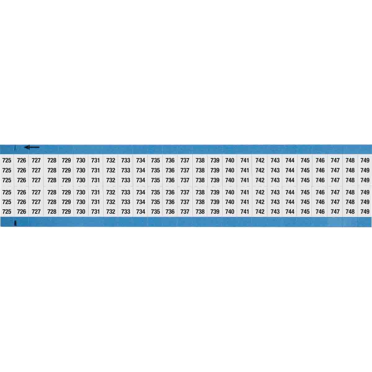 WM-725-749-SC-PK Wire Marker 0.75in H x 0.36in W, 725-749