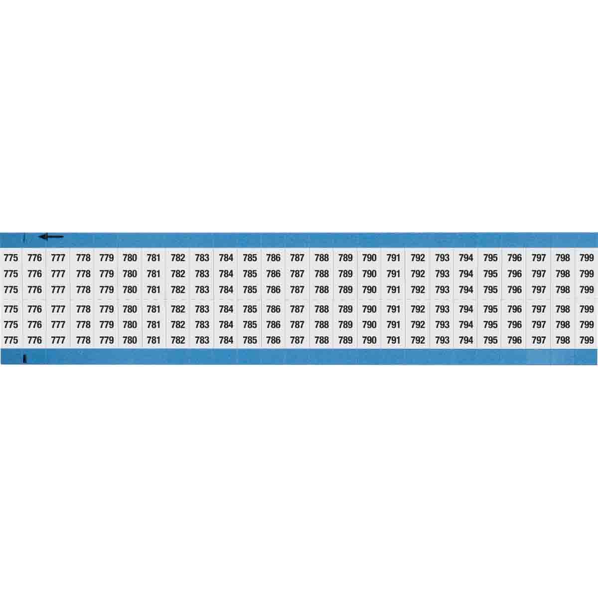WM-775-799-SC-PK Wire Marker 0.75in H x 0.36in W, 775-799