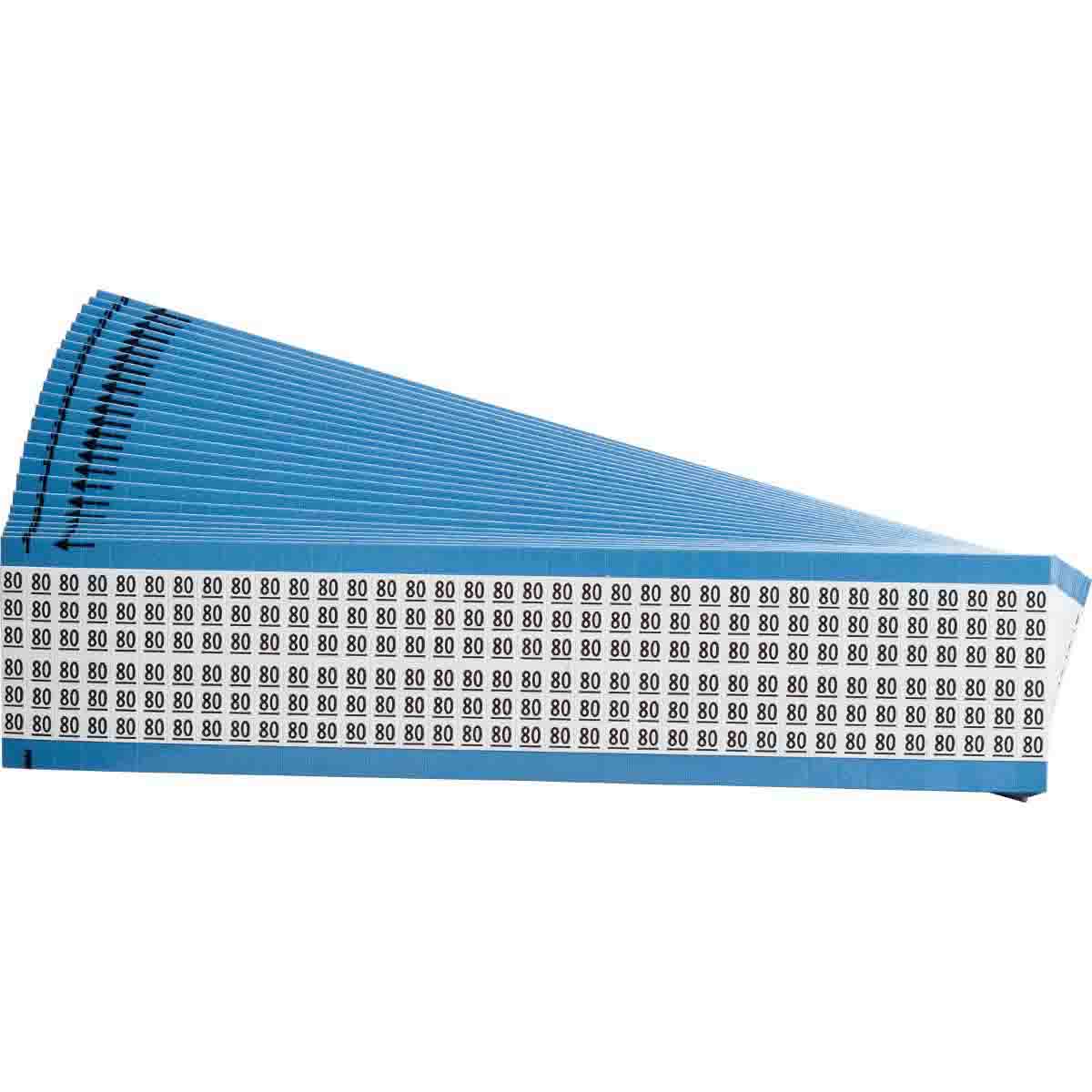 WM-80-PK Wire Marker 1.5in H x 0.25in W, 80