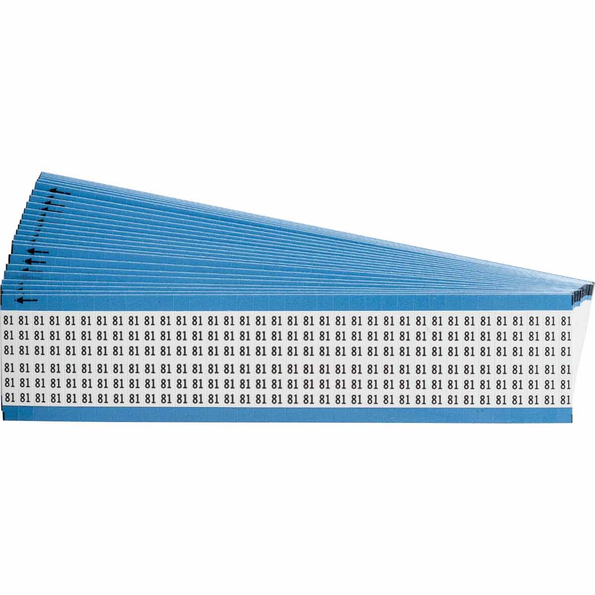 WM-81-PK Wire Marker 1.5in H x 0.25in W, 81