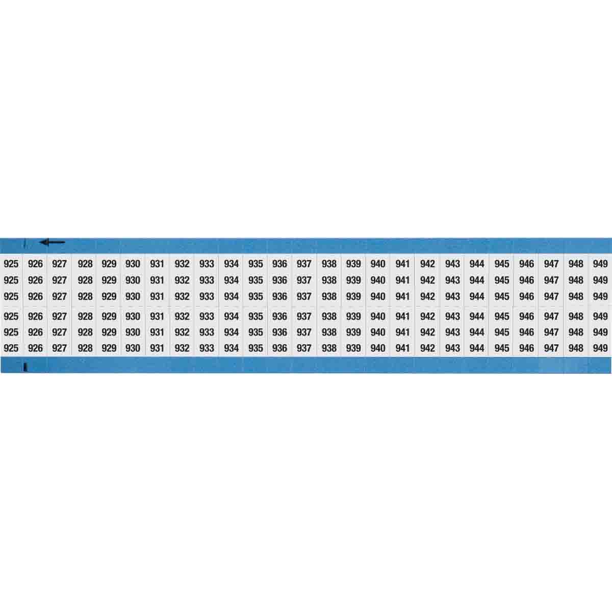 WM-925-949-SC-PK Wire Marker 0.75in H x 0.36in W, 925-949