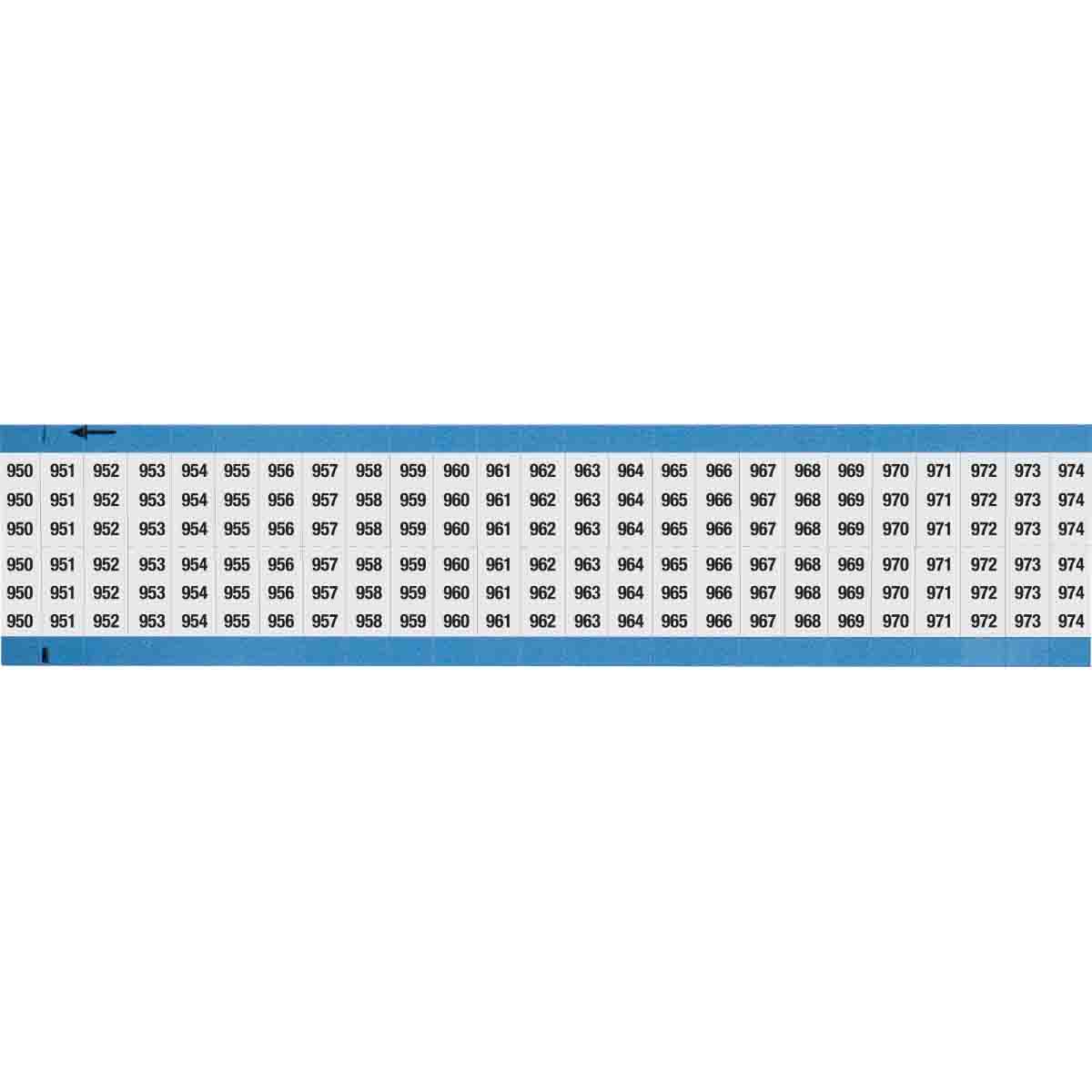 WM-950-974-SC-PK Wire Marker 0.75in H x 0.36in W, 950-974