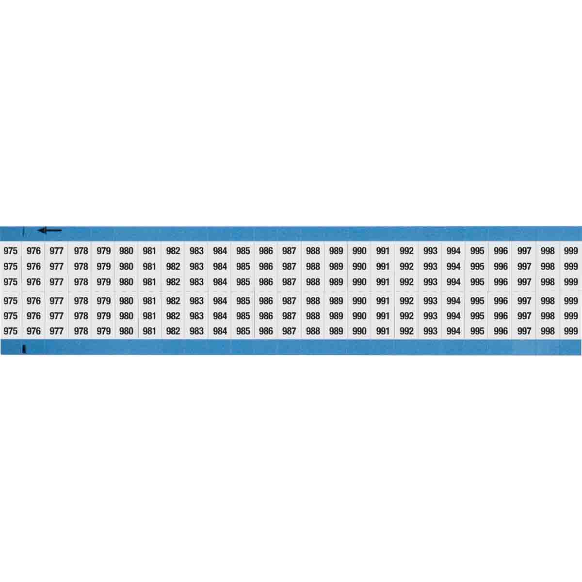 WM-975-999-SC-PK Wire Marker 0.75in H x 0.36in W, 975-999