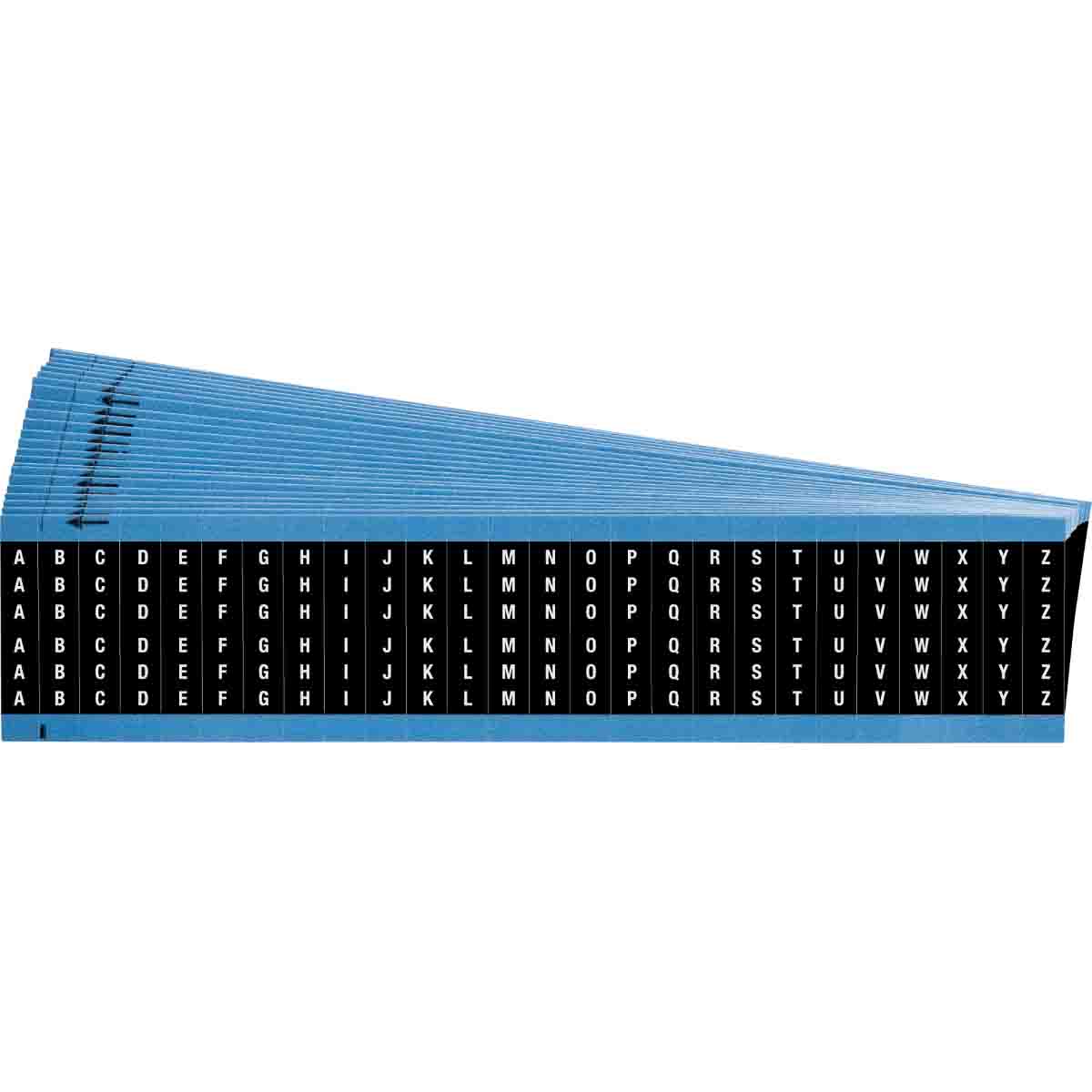 WM-A-Z-BK-PK Wire Marker 1.5in H x 0.34in W, A to Z