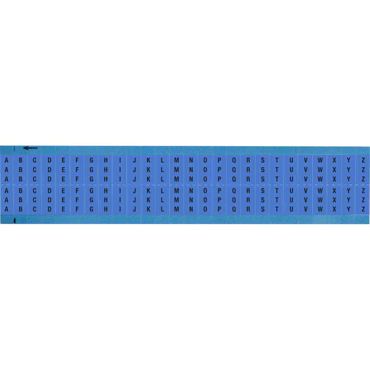 WM-A-Z-BL-SC-PK Wire Marker 0.75in H x 0.34in W, A to Z