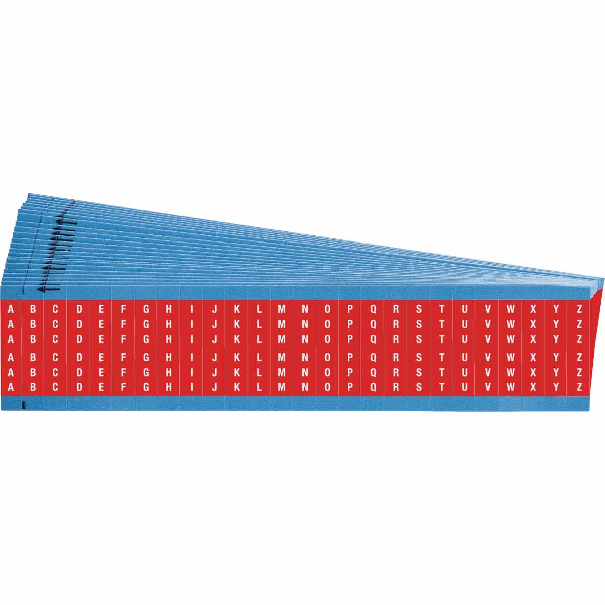 WM-A-Z-RD-PK Wire Marker 1.5in H x 0.34in W, A to Z
