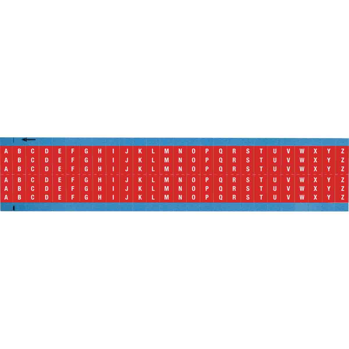 WM-A-Z-RD-SC-PK Wire Marker 0.75in H x 0.34in W, A to Z