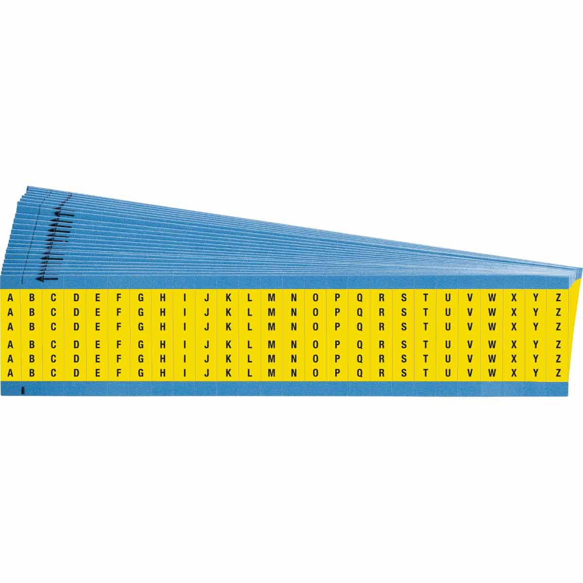 WM-A-Z-YL-PK Wire Marker 1.5in H x 0.34in W, A to Z