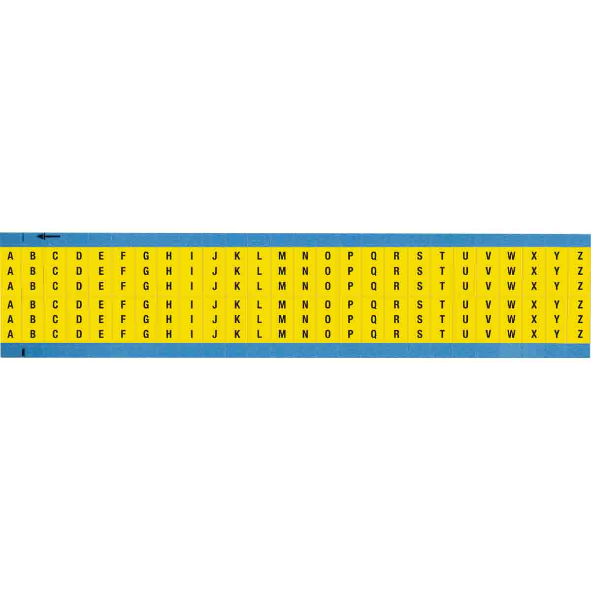 WM-A-Z-YL-SC-PK Wire Marker 0.75in H x 0.34in W, A to Z