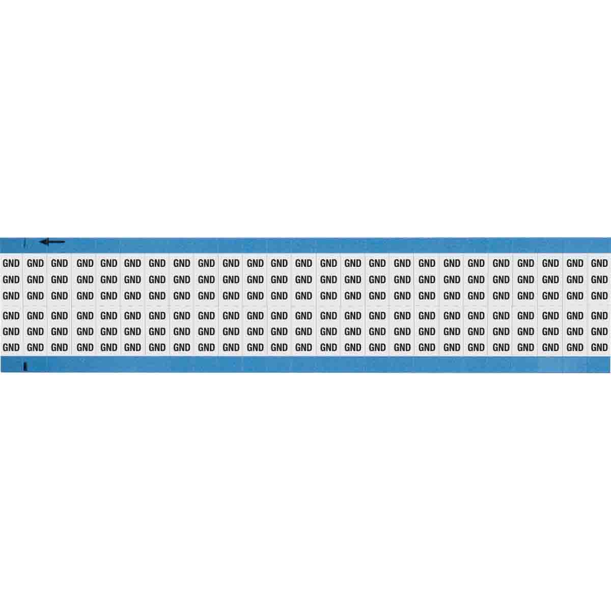 WM-GND-SC-PK Wire Marker 0.75in H x 0.36in W, GND