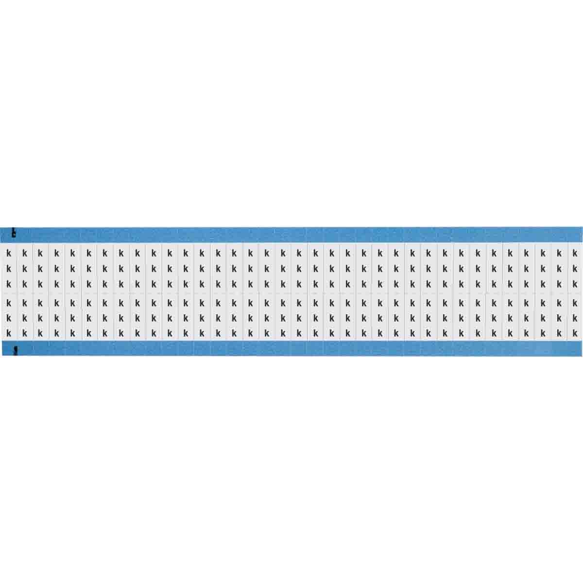WM-K-SML-SC-PK Wire Marker 0.75in H x 0.25in W, K