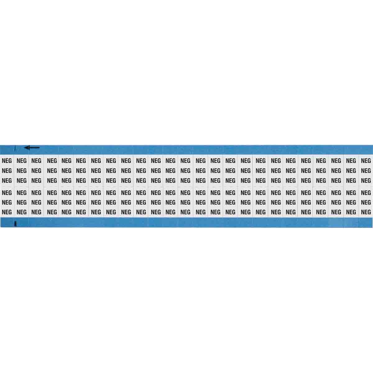 WM-NEG-SC-PK Wire Marker 0.75in H x 0.36in W, NEG