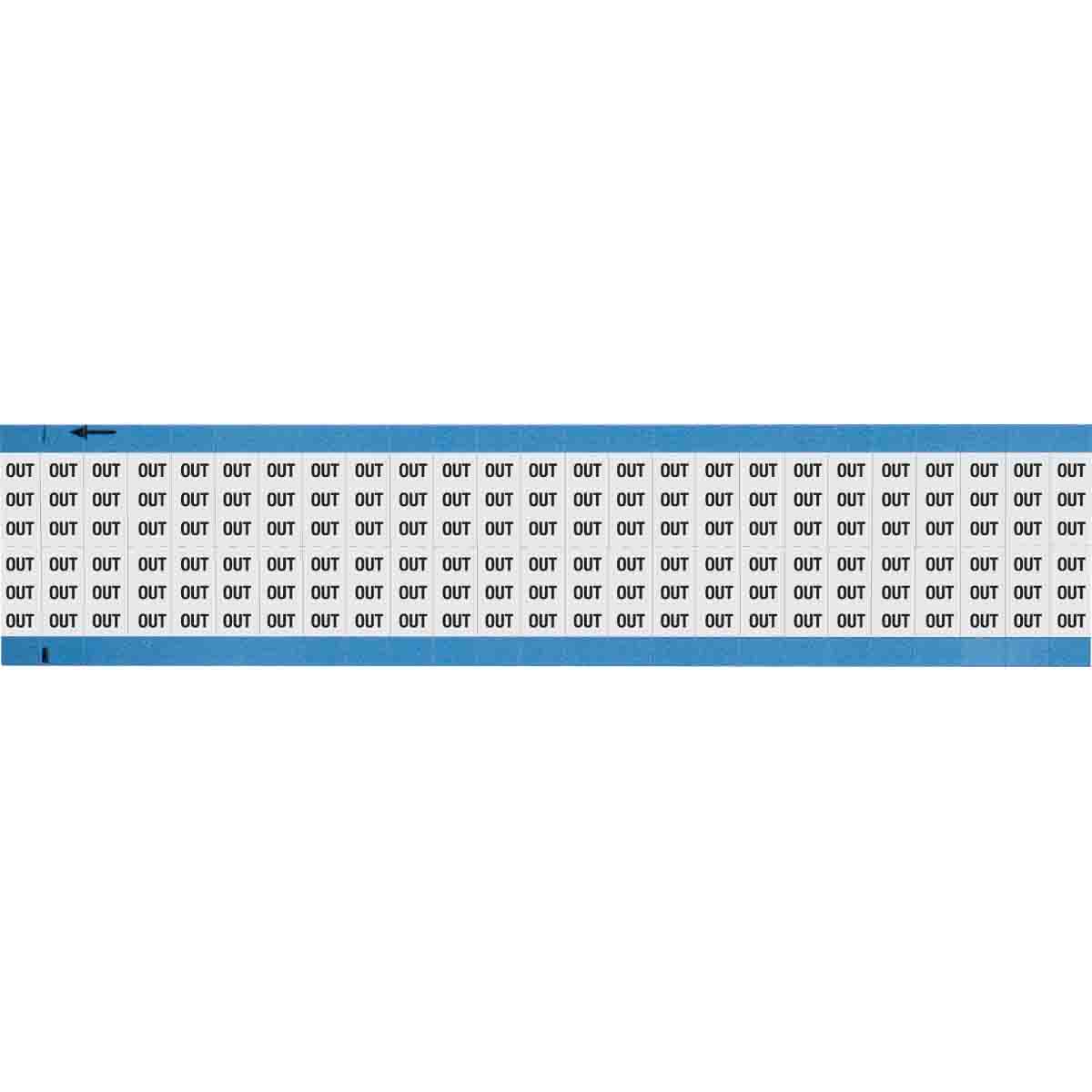 WM-OUT-SC-PK Wire Marker 0.75in H x 0.36in W, OUT