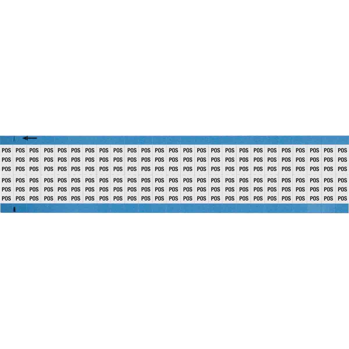 WM-POS-SC-PK Wire Marker 0.75in H x 0.36in W, POS