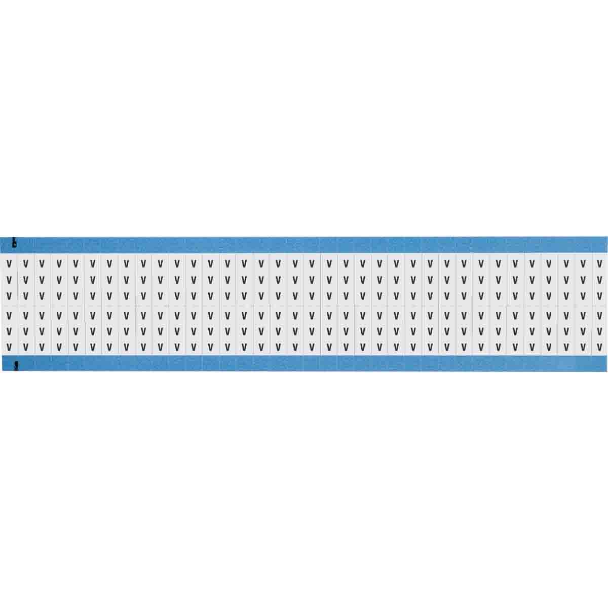 WM-V-SC-PK Wire Marker 0.75in H x 0.25in W, V