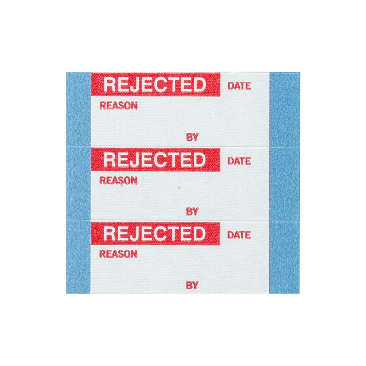WO-1-PK Quality Control Lbls Cloth Rd/Wh 25Pk