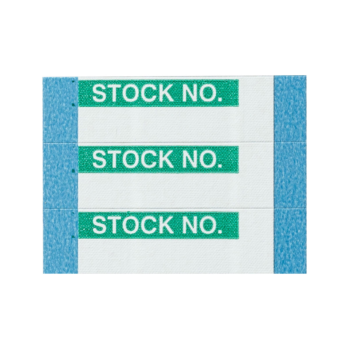WO-37-PK Inventory Control Lbls Cloth Grn/Wh 25Pk