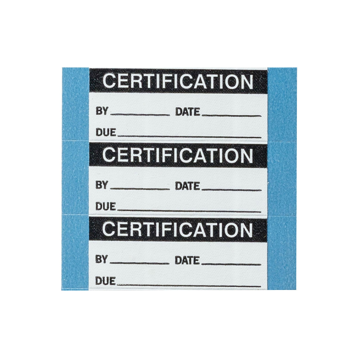 WO-42-PK Quality Control Lbls Cloth Blk/Wh 25Pk