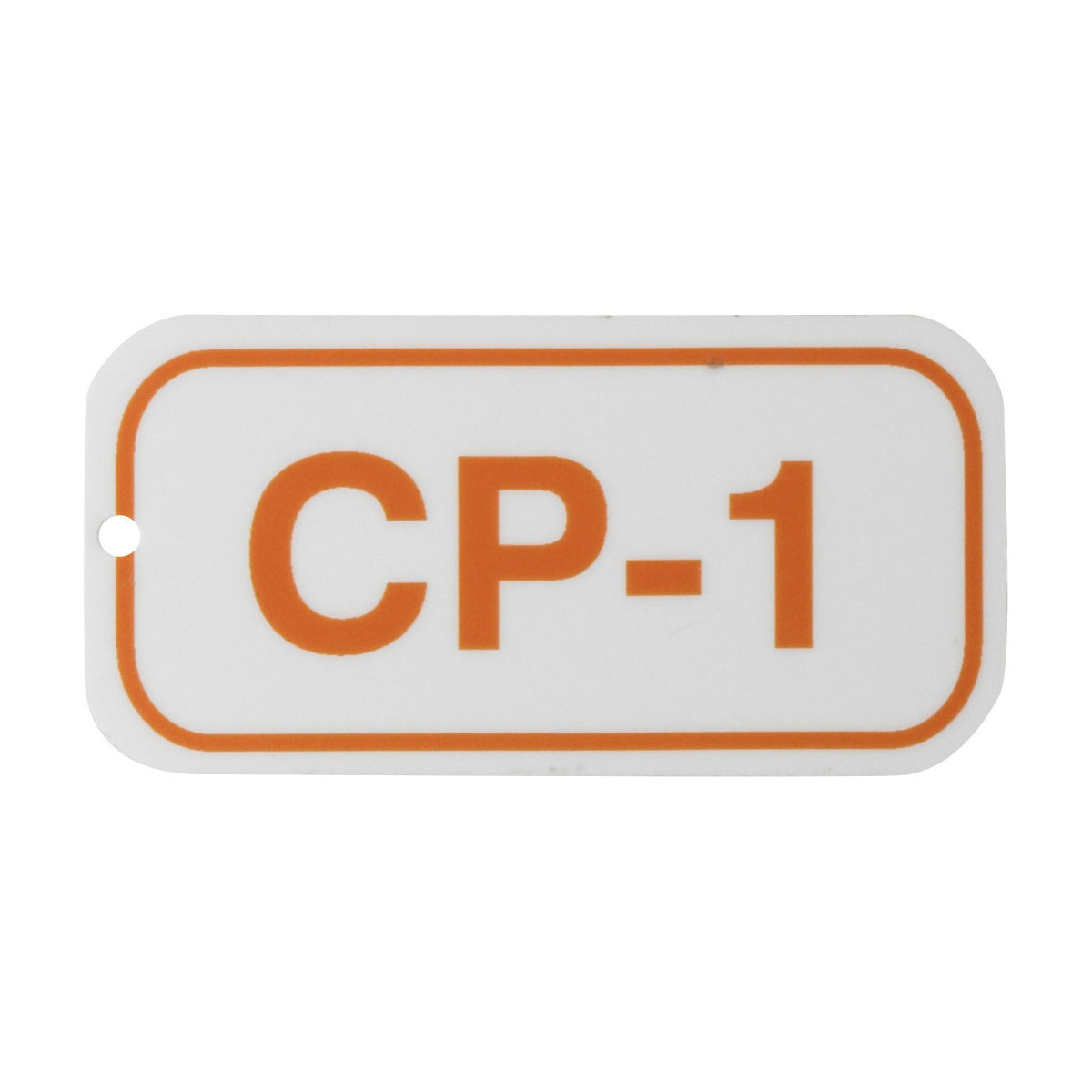 105634 1.5"X3"ENERGY TAGS ORN/WHT,CP-1,ADH 5/PK