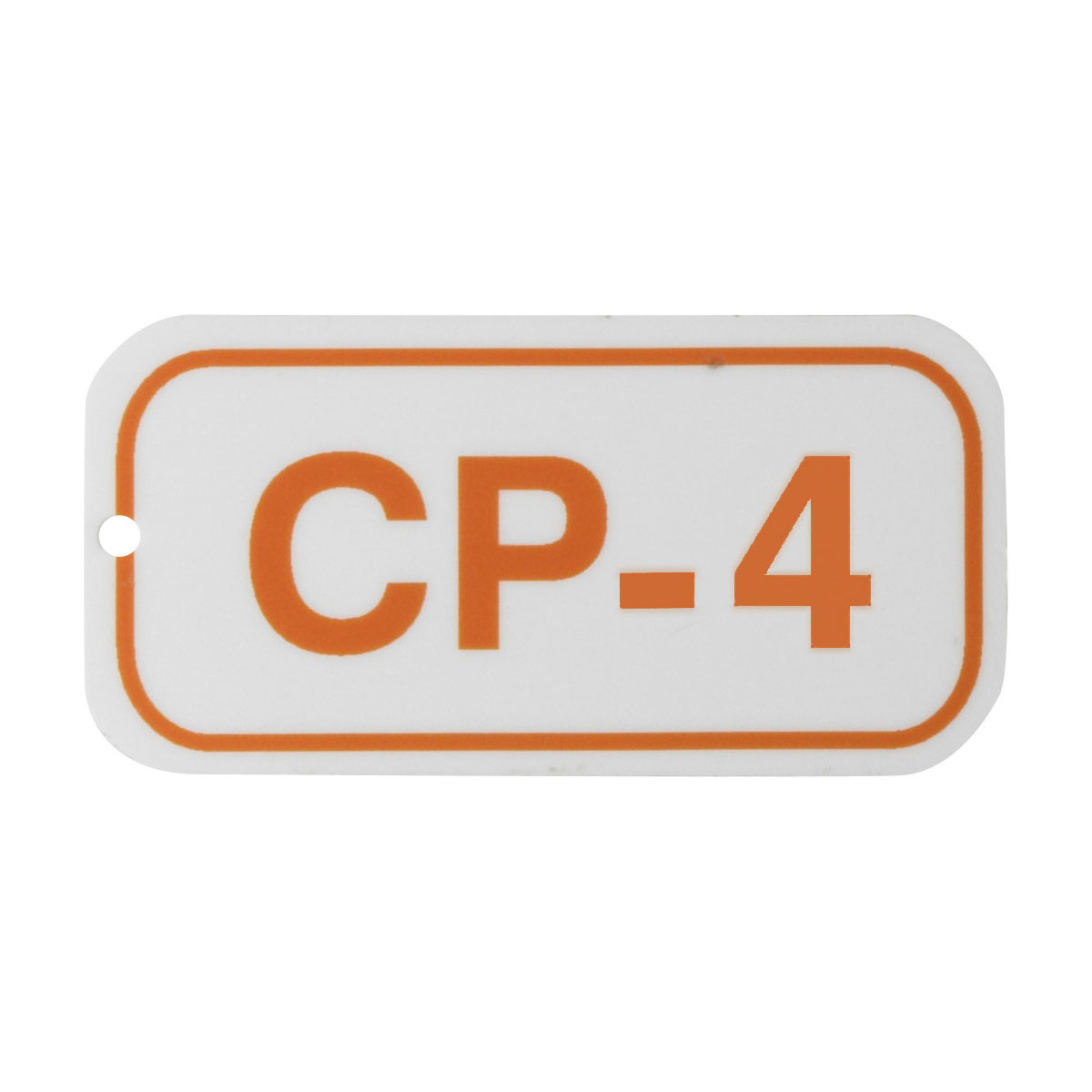 105677 1.5"X3"ENERGY TAGS ORN/WHT,CP-4,ADH25/PK