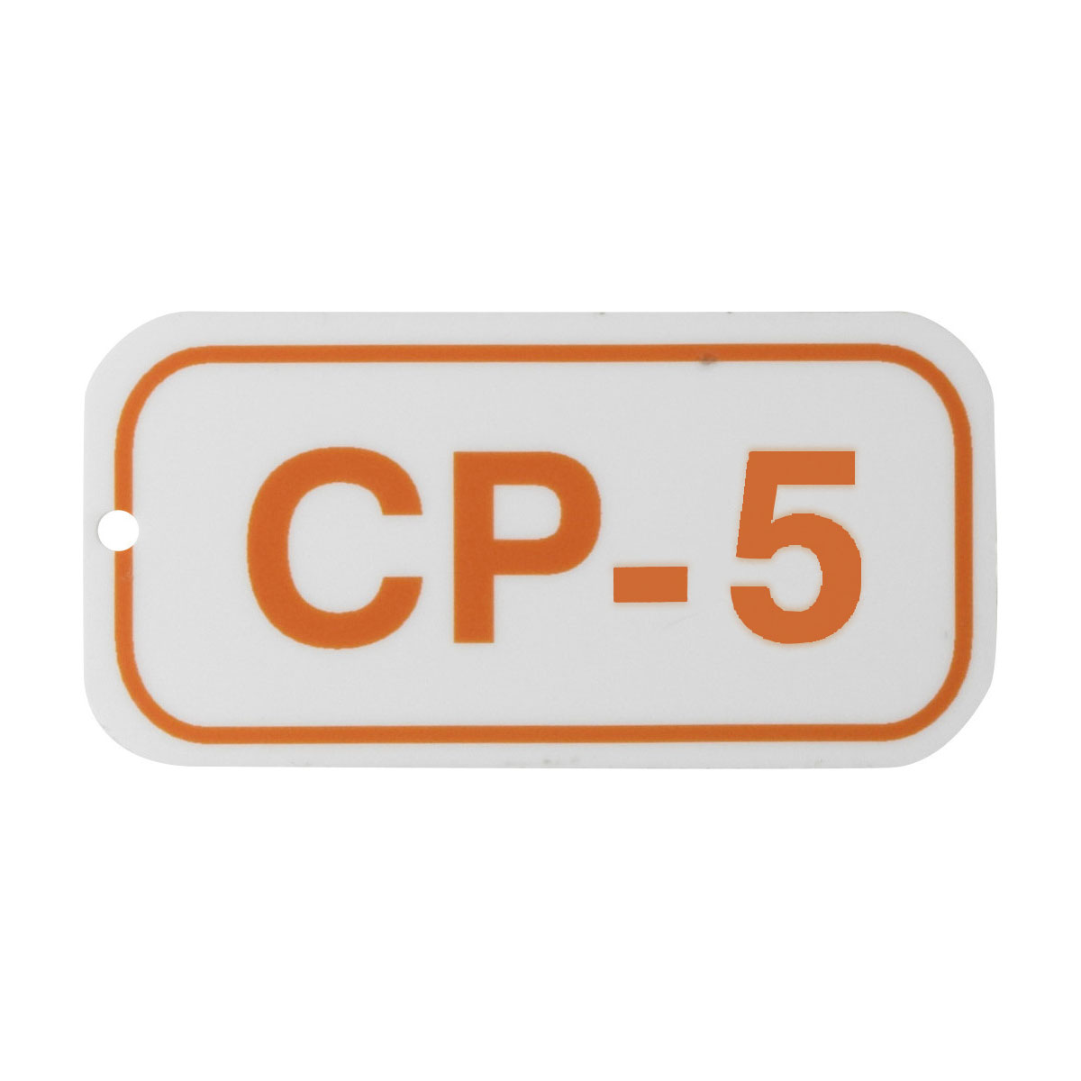 105678 1.5"X3"ENERGY TAGS ORN/WHT,CP-5,ADH25/PK