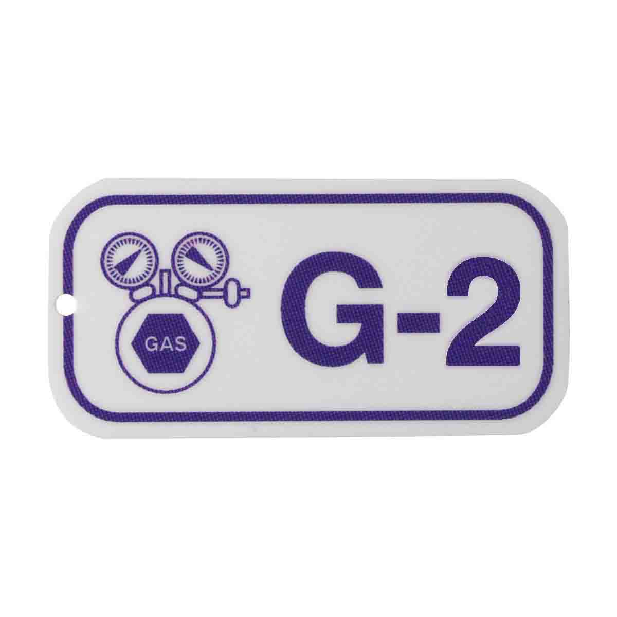 105670 1.5"X3" ENERGY TAGS PRP/WHT,G-2, 5/PK