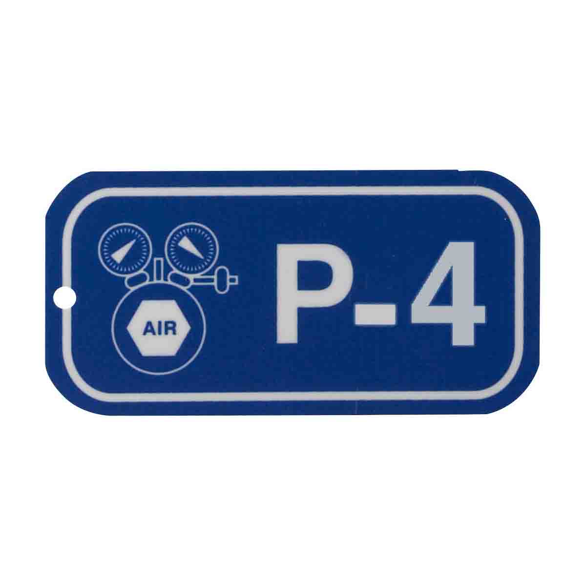 105697 1.5"X3" ENERGY TAGS WHT/BLU,P-4, 25/PK
