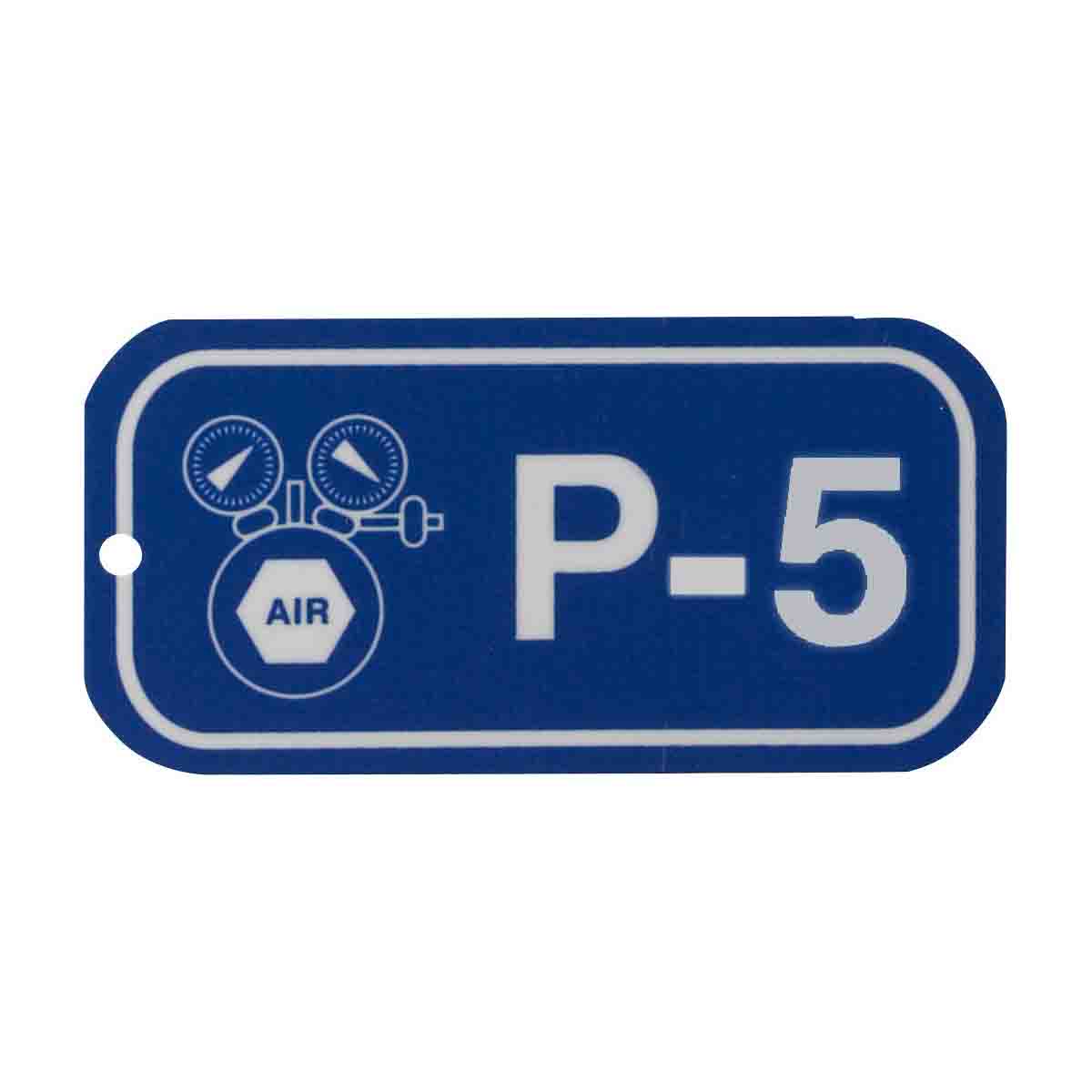 105658 1.5"X3" ENERGY TAGS WHT/BLU,P-5, 5/PK