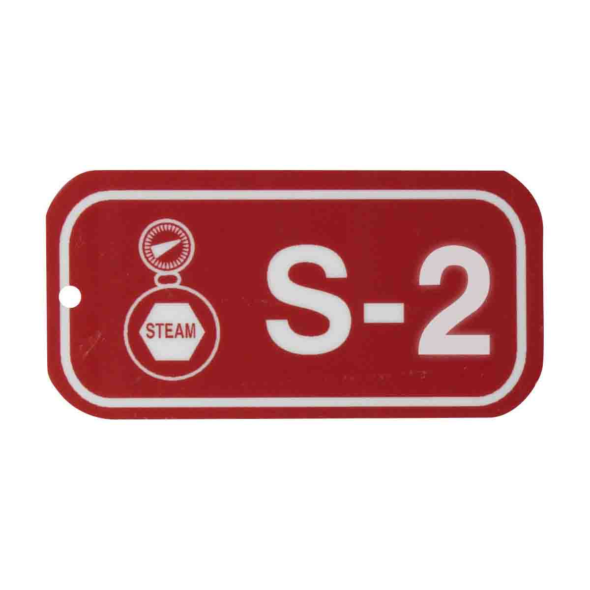 105690 1.5"X3" ENERGY TAGS WHT/RED,S-2, 25/PK